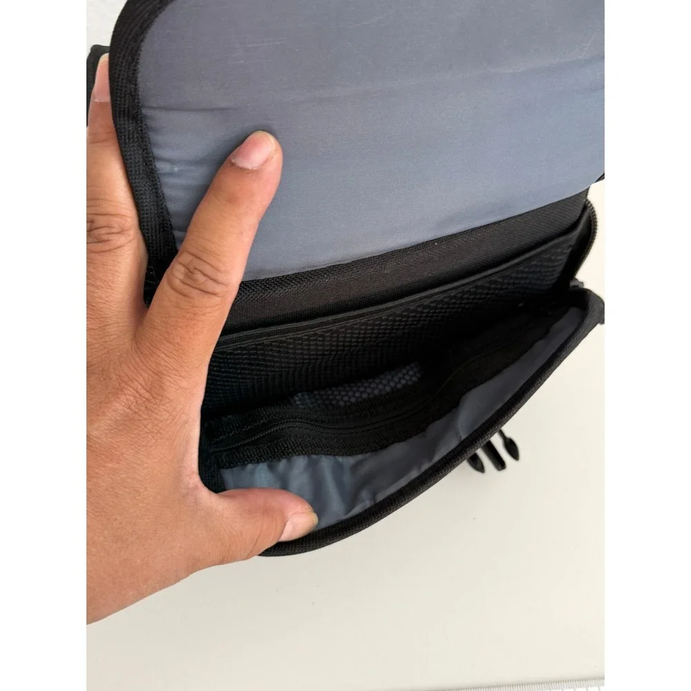 Samsonite Camera Bag Black Blue Padded Shoulder Case Multi-Pocket Travel Storage